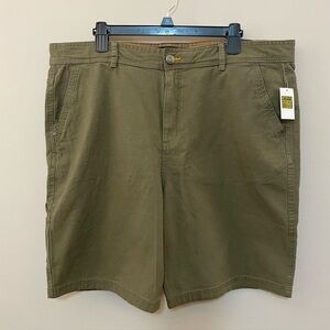 Caterpillar Olive Canvas Shorts 40 NWT